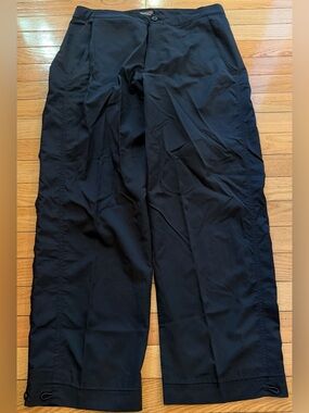 Royal Robbins Black Outdoor Travel Pants Adjustable Ankle Opening Women’s 12